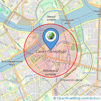 Радиус ластика на местности